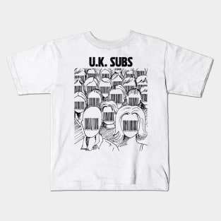 Barcode face UK SUBS Kids T-Shirt